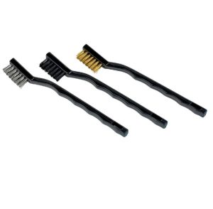 3 Piece Brass and Stainless-Steel Wire Brush Set