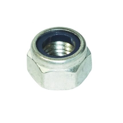 M16 Nylon Lock Nut Zinc Plated.