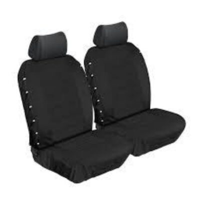 Rough & Tough 4×4 Front Car Seat Covers – Black – Waterproof