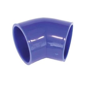Rubber 45Degree 76mm Blue