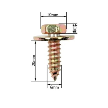 Panel Screws With Washers 6mm(100 pieces)