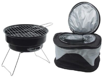 Bbq Grill With  Cooler Bag 6 Piece