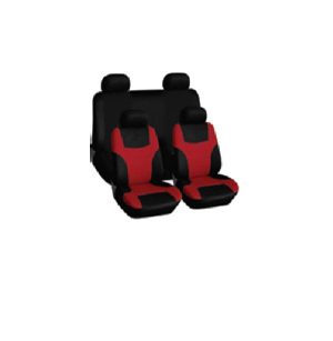 9Pce Seat Covers Skini Red/Black