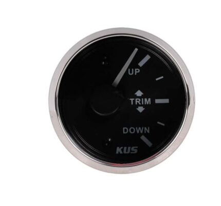 52mm Trim Gauge Black Face With Stainless Steel Ring