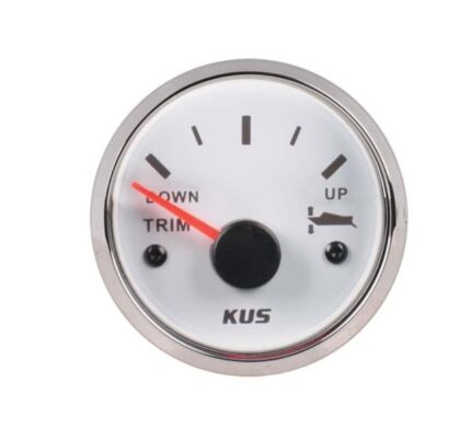 52mm Trim Gauge White  Face With Stainless Steel Ring
