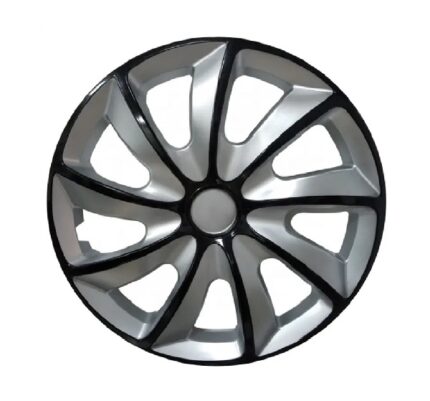 13 Silver & Black Wheel Cover