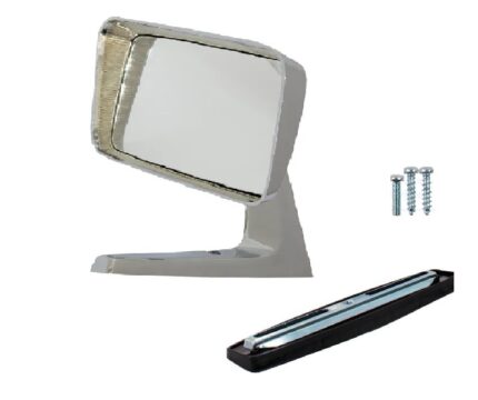 Universal Side Wing Mirrors Chrome Square