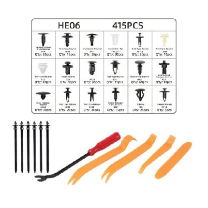 Panel Clips Assorted 456 Piece With Tools