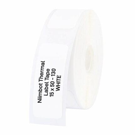 Niimbot D11/D110/D101/H1S Thermal Label 15X50mm – 130 Labels Per Roll – White