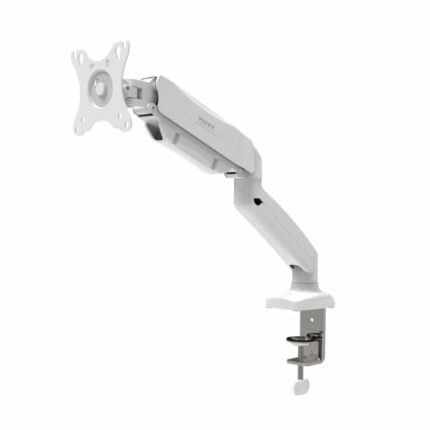 Port Monitor Arm Vesa Single Screen – White