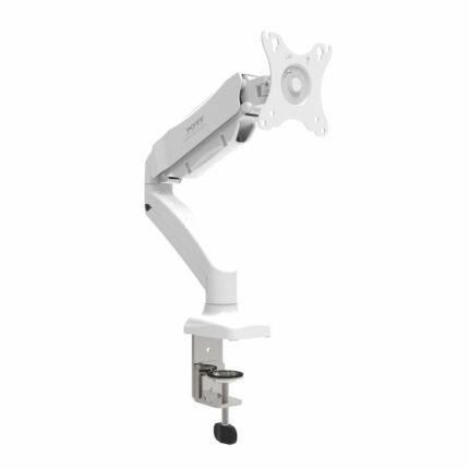 Port Monitor Arm Vesa Single Screen – White