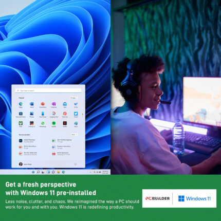 Pcbuilder Intel I3-13100 Office Master Core Windows 11 Pro Desktop Pc