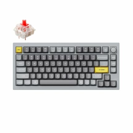Keychron Q1 75% Red G Pro Switches Aluminium Rgb Wired Keyboard – Grey