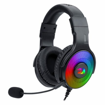 Redragon Over-Ear Pandora Usb (Power Only)|Aux (Mic And Headset) Rgb Gaming Headset – Black