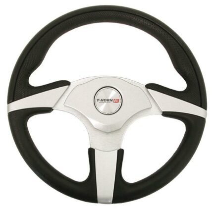 330mm Steering Wheel – Polyeurathane – Black And Silver