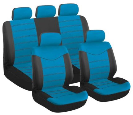 Seat Cover 9 Piece Blue X Type