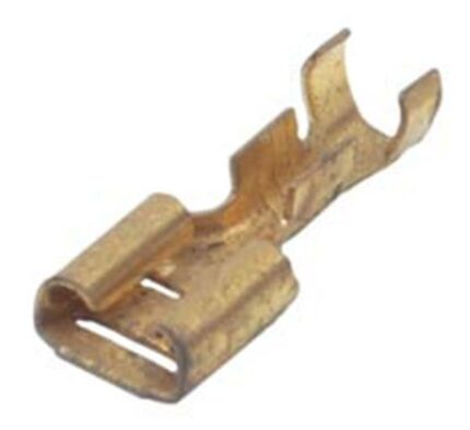 Brass Female Socket Terminal 6 3mm100 Pieces