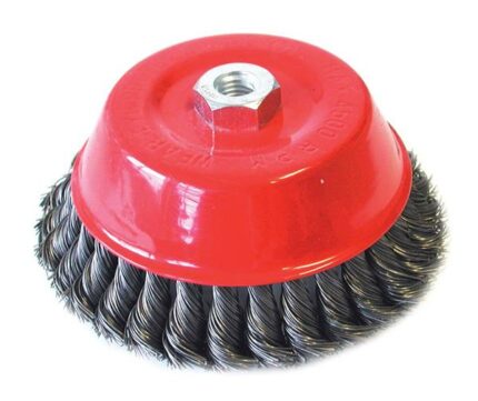 Cup Brush Knotted 150mm M14X2
