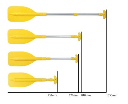 Extendable Oars Pp/Alum. 53-81-107.5cm