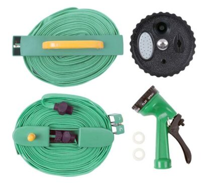 Garden Hose 10M Flat With Fittings/Re
