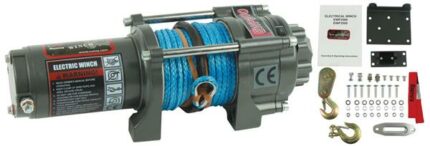 3500Lb 12V Winch With Synthetic Rope