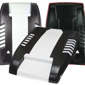 Ford Ranger 2012 Bonnet Scoop 2012 - Onwards Black/White