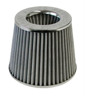 Air Filter 63mm Neck Silver