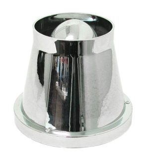 Bullet Shaped Chrome Cone Air Filter - 76mm Inlet
