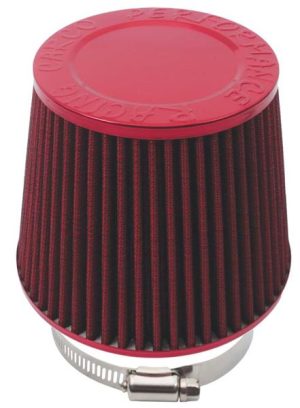 Standard Closed Top Cone Air Filter Red