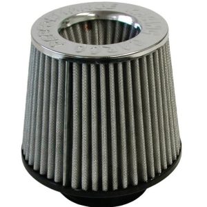 Air Filter With Rubber Base 76mm Silver