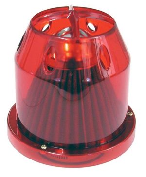 Air Filter With Transparent Red Cover