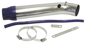 Chrome Long Bend Induction Pipe Set - 76mm