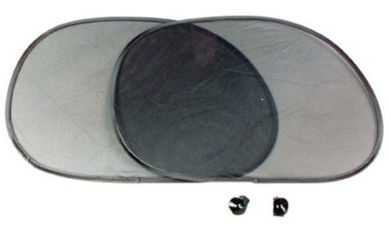 2 Piece 64X38cm Black Mesh Car Shades For Side Glass