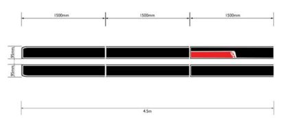 Racing Strips Black 20cmx4.5M