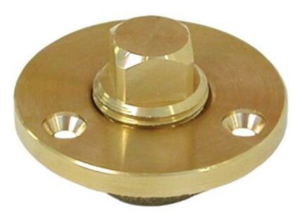 Drain Plug Garboard Brass Plate