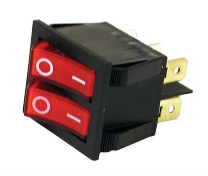 Rocker Switch Double Red