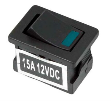 Rocker Switch Mini Blue Led 12V