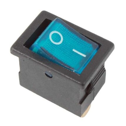 Rocker Switch Blue Mini On-Off 12V