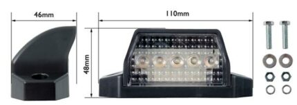 Number Plate Lamp Led 5 Piece 10-30V